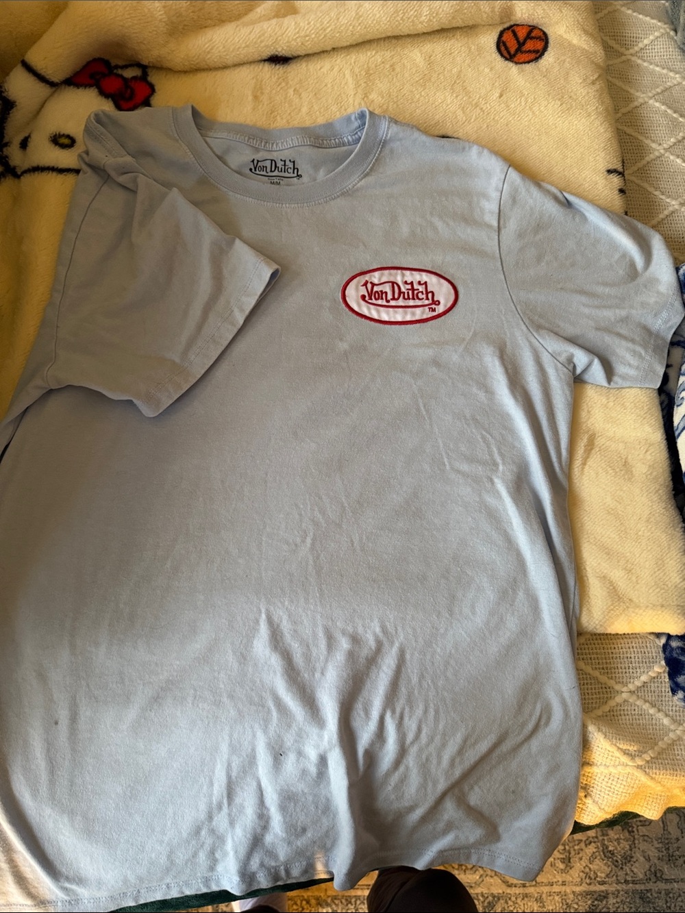Von Dutch Short-Sleeve Tee with  graphic on back , classic vintage style